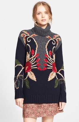 Tory Burch 'Rianna' Oversize Turtleneck Sweater