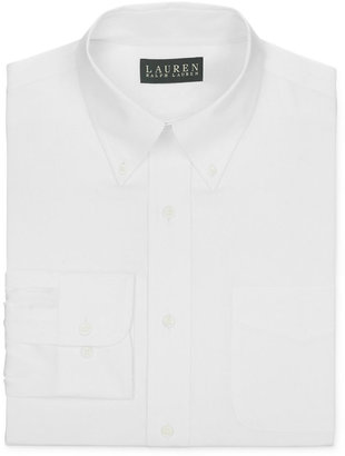 Lauren Ralph Lauren Non-Iron Slim-Fit White Pinpoint Dress Shirt