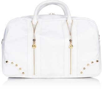 Versace White Studded Baby Changing Bag With Mat