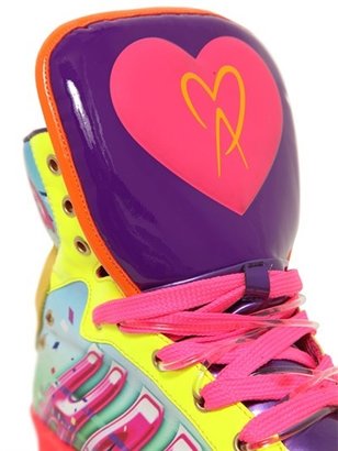 Manish Arora 70mm Happiness Leather High Top Sneakers