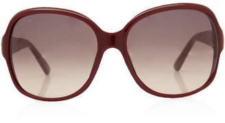 Gucci Red Stirrup Detail Sunglasses