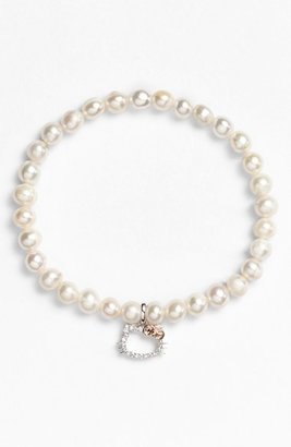 Hello Kitty Diamond & Pearl Stretch Bracelet (Nordstrom Exclusive)