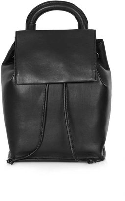 Topshop Premium Clean Leather Backpack