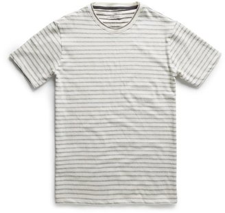 MANGO Men's Reverse Striped T-Shirt