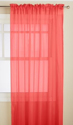 Celine RT Designers Collection Sheer Window Panel, 60-Inch by 90-Inch, Red