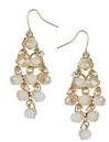 Dorothy Perkins Womens Peach chandelier drop earrings- Gold