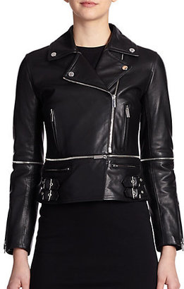 Christopher Kane Convertible Leather Biker Jacket