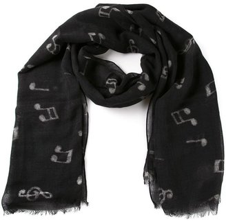 Paul Smith music note scarf