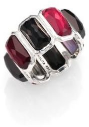Ippolita Wonderland Harlow Semi-Precious Multi-Stone & Sterling Silver Fancy Rectangle Ring