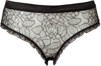 Mimi Holliday Rose Lace Brief in Black