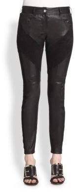 Givenchy Leather & Suede Leggings