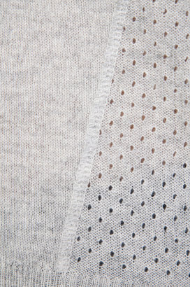 Autumn Cashmere Mesh Detail Sweatshirt