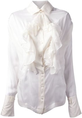 Vivienne Westwood transparent ruffle blouse