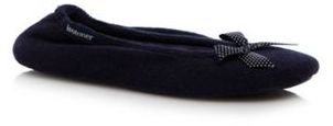 totes Navy 'PillowStep' ballet slippers