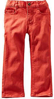 Osh Kosh Orange Twill Cropped Pants - Girls 2t-4t