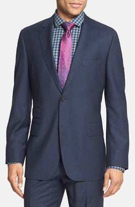 HUGO BOSS 'Edison/Power' Classic Fit Dark Blue Wool Suit