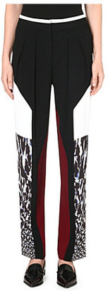 Peter Pilotto Contrasting panel trousers