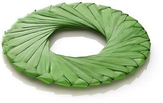 Crate & Barrel Tropic Palm Green Napkin Ring