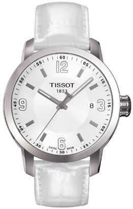 Tissot Ladies T Sport White Leather Strap Watch T055.410.16.017.00