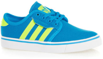 adidas Seeley J  Boys  Trainers - Solar Blue/Electricity/Running White