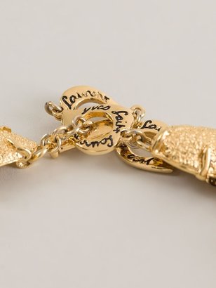 Yves Saint Laurent Pre Owned 1980's Crystal Embellished Necklace