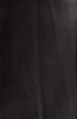 Diane von Furstenberg Leather Wrap Dress