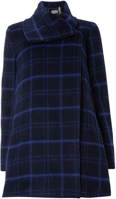Marella Olea checked belted coat