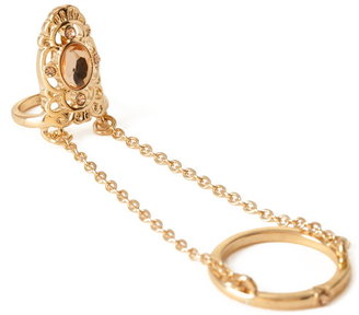 Forever 21 chained filigree midi ring