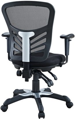 Modway Articulate Black Mesh Office Chair with Dual-caster Wheels
