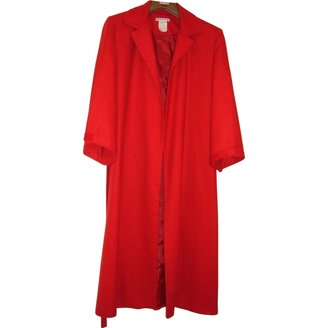 Les Prairies de Paris Red Wool Coat