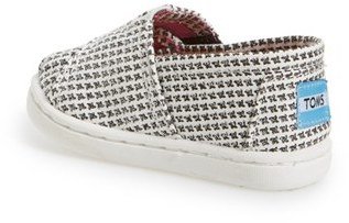Toms 'Classic Tiny - Glimmer' Slip-On (Baby, Walker & Toddler)