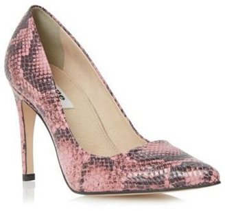 Dune Pink high heel pointed toe court shoe