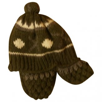 Galliano Khaki Wool Hat