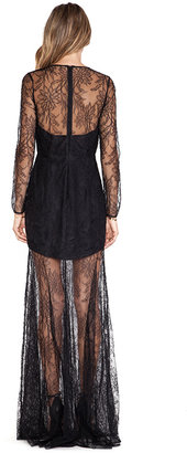 Michelle Mason Lace Gown