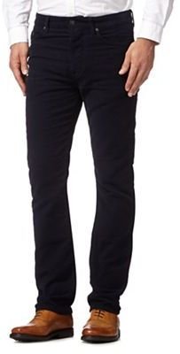 Hammond & Co. by Patrick Grant Big and tall designer navy moleskin 5 pocket trousers