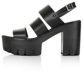 Topshop Womens LILAC Chunky Platform Sandals - Black