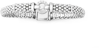 Lagos Pave Diamond Caviar Rope Bracelet, 6mm