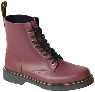 Motel Rocks Dr. Martens Drench Wellington Boot in Cherry Red