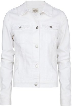MANGO White denim jacket