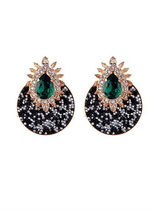 Shourouk Luna crystal-embellished earrings