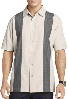 Van Heusen Short-Sleeve Novelty Paneled Shirt
