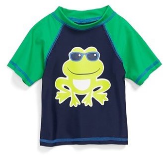 Little Me 'Frog' Rashguard (Baby Boys)