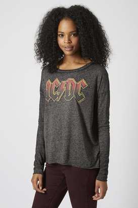 Topshop And finally Acdc burnout tee