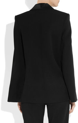 Victoria Beckham Silk and wool-blend cape jacket