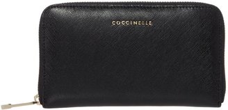 Coccinelle Black large ziparound purse