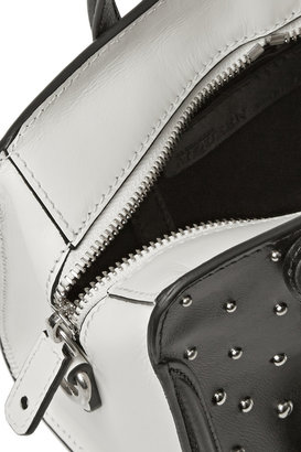 Alexander McQueen Padlock mini studded leather shoulder bag