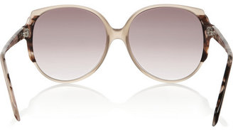 Victoria Beckham D-frame mottled acetate sunglasses