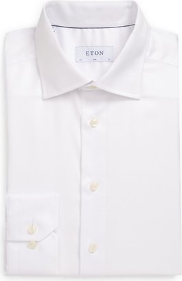 Eton Slim Fit Cotton Twill Dress Shirt