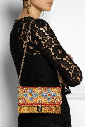Dolce & Gabbana Dolce embellished brocade clutch