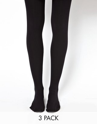 ASOS COLLECTION 120 Denier 3 Pack Tights